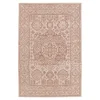 Tapis effet tissé Bajra GoodHome tissage à plat L.160 x L.230cm crème et marron