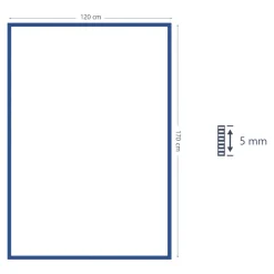 Tapis effet tissé Boyoz GoodHome tissage à plat L.120 x L.170cm naturel et blanc