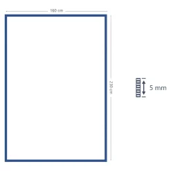 Tapis effet tissé Melua GoodHome tissage à plat L.160 x L.230cm naturel