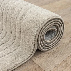 Tapis Elisa design géométrique, Beige, 240 x 340 cm