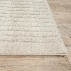 Tapis Elisa design géométrique, Beige, 240 x 340 cm