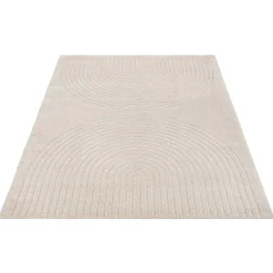 Tapis Elisa design géométrique, Beige, 200 x 280 cm