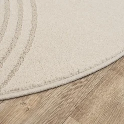 Tapis Elisa design géométrique, Beige, 160 x 220 cm