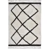 Tapis en coton tufté berbère Calà blanc et gris L.120 x l.170cm Deko&co