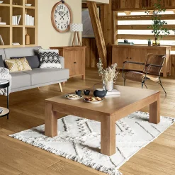 Tapis en coton tufté Inca ivoire 120x170 cm - Atmosphera