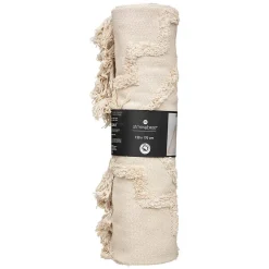 Tapis en coton tufté Inca ivoire 120x170 cm - Atmosphera