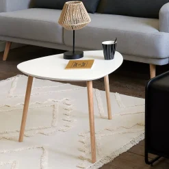 Tapis en coton tufté Inca ivoire 120x170 cm - Atmosphera