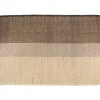 Tapis en jonc de mer et coton carbone Karan