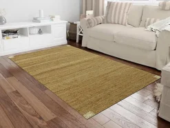 Tapis en jute tissé main - 200 x 290 cm - Naturel - ARAYA