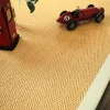 Tapis en sisal naturel - Veracruz chevron - Miel et écru - 200 x 200 cm