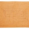 Tapis en toile de jute jaune L.180 x l.120cm Deco&co