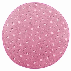 Tapis Enfant Déco "Fluo Night" 90cm Fuchsia