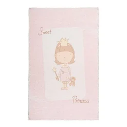 Tapis Enfant Imprimé "Bambini VI" Rose 120 x 180 cm