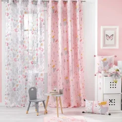 Tapis Enfant Imprimé "Fée des Bois" 45x75cm Rose