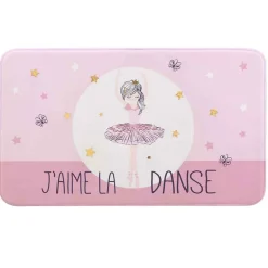Tapis Enfant Imprimé "Petite étoile" 45x75cm Rose
