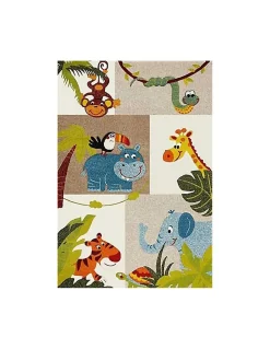 Tapis Enfant JUNGLE Multicolore - 120x160cm