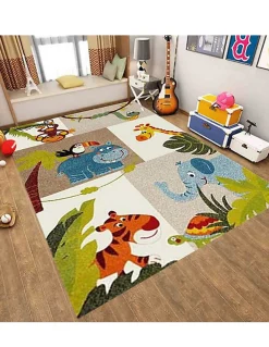 Tapis Enfant JUNGLE Multicolore - 120x160cm