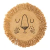 Tapis enfant "Lion" - jute - D. 90 x P. 1 cm - D90 cm - Atmosphera