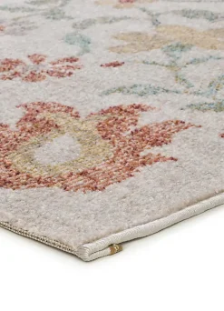 Tapis extérieur ATTICGO beige / multicolore rectangulaire motifs floraux 160x230 cm SAMARA
