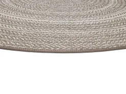 Tapis extérieur ATTICGO lin rond intérieur-extérieur diam.120 cm SILVANA