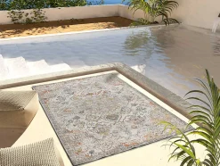 Tapis extérieur ATTICGO multicolore rectangulaire vintage 120x170 cm SAMARA