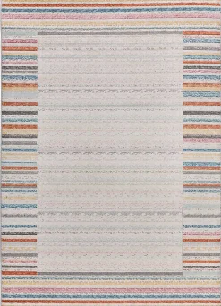 Tapis extérieur ATTICGO multicolore rectangulaire géométrique 80x150 cm SAMARA