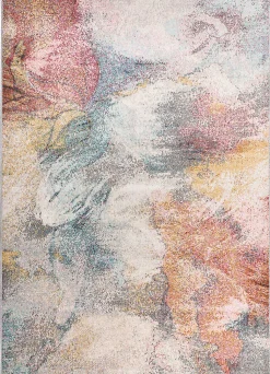 Tapis extérieur ATTICGO multicolore rectangulaire abstrait 80x150 cm SAMARA