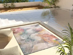 Tapis extérieur ATTICGO multicolore rectangulaire abstrait 160x230 cm SAMARA