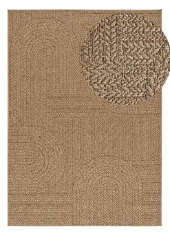 Tapis extérieur ATTICGO naturel rectangulaire géométrique effet jute 120x170 cm ACRA
