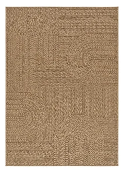 Tapis extérieur ATTICGO naturel rectangulaire géométrique effet jute 120x170 cm ACRA