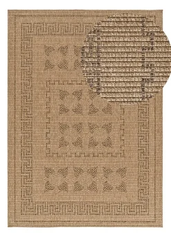 Tapis extérieur ATTICGO naturel rectangulaire classique effet jute 120x170 cm ACRA