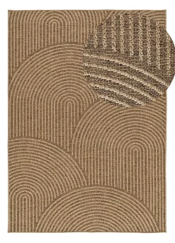 Tapis extérieur ATTICGO naturel rectangulaire géométrique effet jute 80x150 cm ACRA