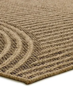 Tapis extérieur ATTICGO naturel rectangulaire géométrique effet jute 80x150 cm ACRA