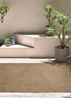 Tapis extérieur ATTICGO naturel rectangulaire géométrique effet jute 160x230 cm ACRA