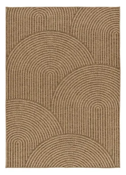 Tapis extérieur ATTICGO naturel rectangulaire géométrique effet jute 200x290 cm ACRA