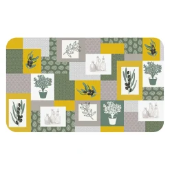 Tapis flanelle graziella olive
