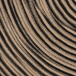 Tapis GoodHome beige et noir ø150 cm