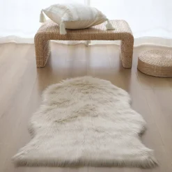 Tapis Hegoa beige 60 x 90 cm GoodHome