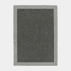 Tapis imitation fibres naturelles extérieur et intérieur - Provence - Anthracite - 120 x 170 cm