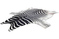 Tapis Imitation Peau De Vache, Zèbre G5128-1, Cuir Noir Blanc 100x150 cm C150 1 szt.