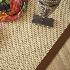 Tapis intérieur / extérieur Natté - Sumatra Naturel - Ganse Marron - 80 x 150 cm