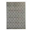 Tapis intérieur absorbant Bromberg imprimé géométrique noir L.120 x l.80 x ep.0,5 cm GoodHome