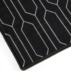 Tapis intérieur absorbant Bromberg imprimé géométrique gris L.120 x l.80 x ep.0,5 cm GoodHome