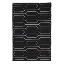 Tapis intérieur absorbant Bromberg imprimé géométrique gris L.90 x l.60 x ep.0,5 cm GoodHome