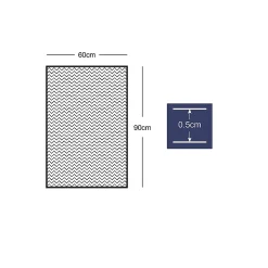 Tapis intérieur absorbant Bromberg imprimé géométrique gris L.90 x l.60 x ep.0,5 cm GoodHome