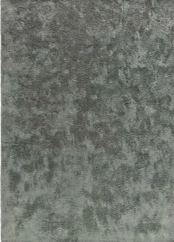 Tapis intérieur ATTICGO anthracite rectangulaire shaggy uni 80x150 cm ROMA