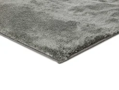 Tapis intérieur ATTICGO anthracite rectangulaire shaggy uni 80x150 cm ROMA