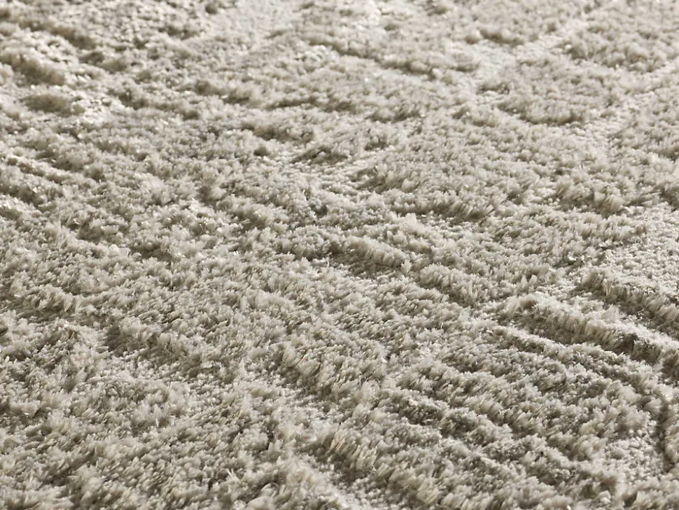 Tapis intérieur ATTICGO argent rectangulaire scandinave 140x200 cm LIMA
