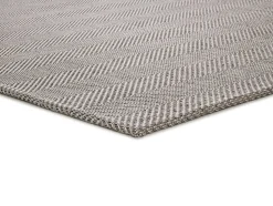 Tapis intérieur ATTICGO argent rectangulaire chevron 60x120 cm ESPIGA