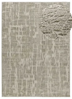 Tapis intérieur ATTICGO argent rectangulaire scandinave 120x170 cm LIMA